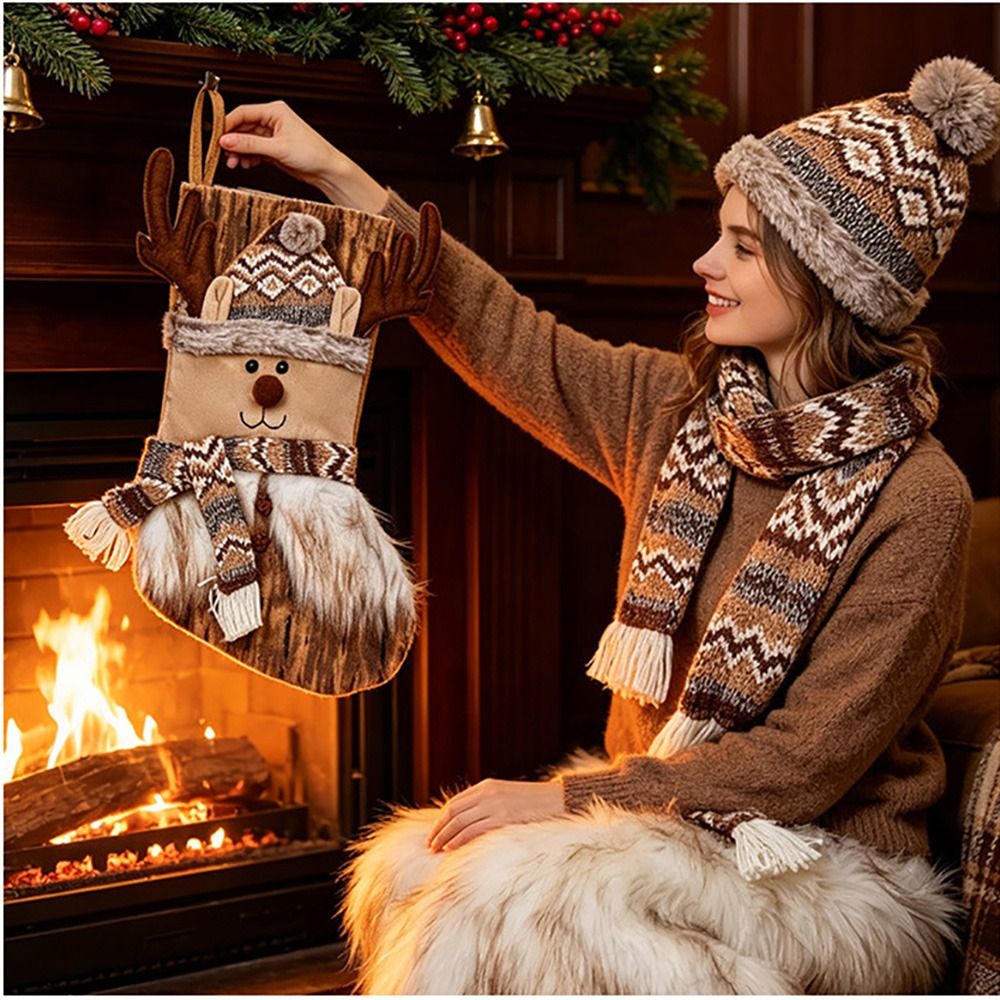 Christmas Stocking Hanging - Calze di Natale a Cartoni Animati,