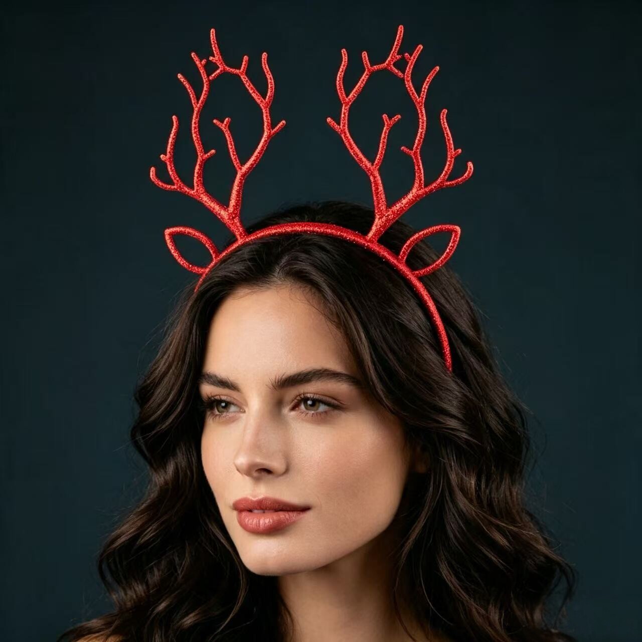 Reindeer Antlers Headband - Cerchietto Natalizio con Corna di Renna