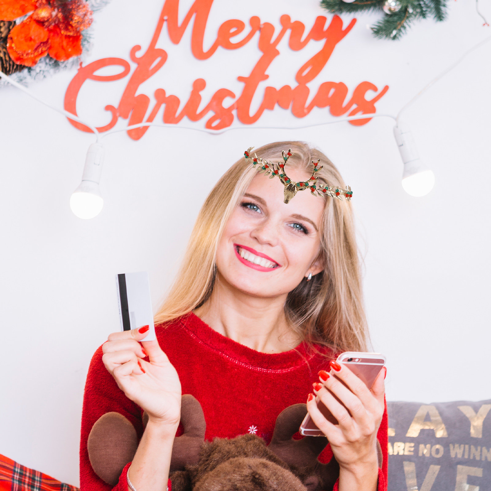 Cerchietto Natalizio con Renne - Reindeer Antlers Headband recensione e prezzo