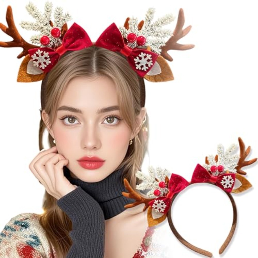 Grazioso Cerchietto Natalizio  - Reindeer Antlers Headband recensione e prezzo