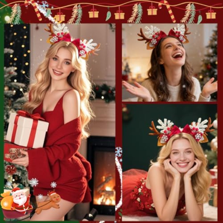 Grazioso Cerchietto Natalizio  - Reindeer Antlers Headband recensione e prezzo