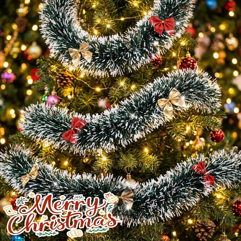 Ghirlanda di Natale in tinsel  - Tinsel Garland Decoration recensione e prezzo