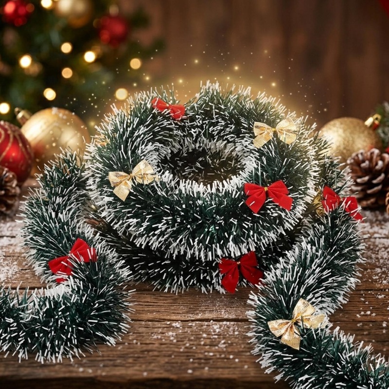 Ghirlanda di Natale in tinsel  - Tinsel Garland Decoration recensione e prezzo