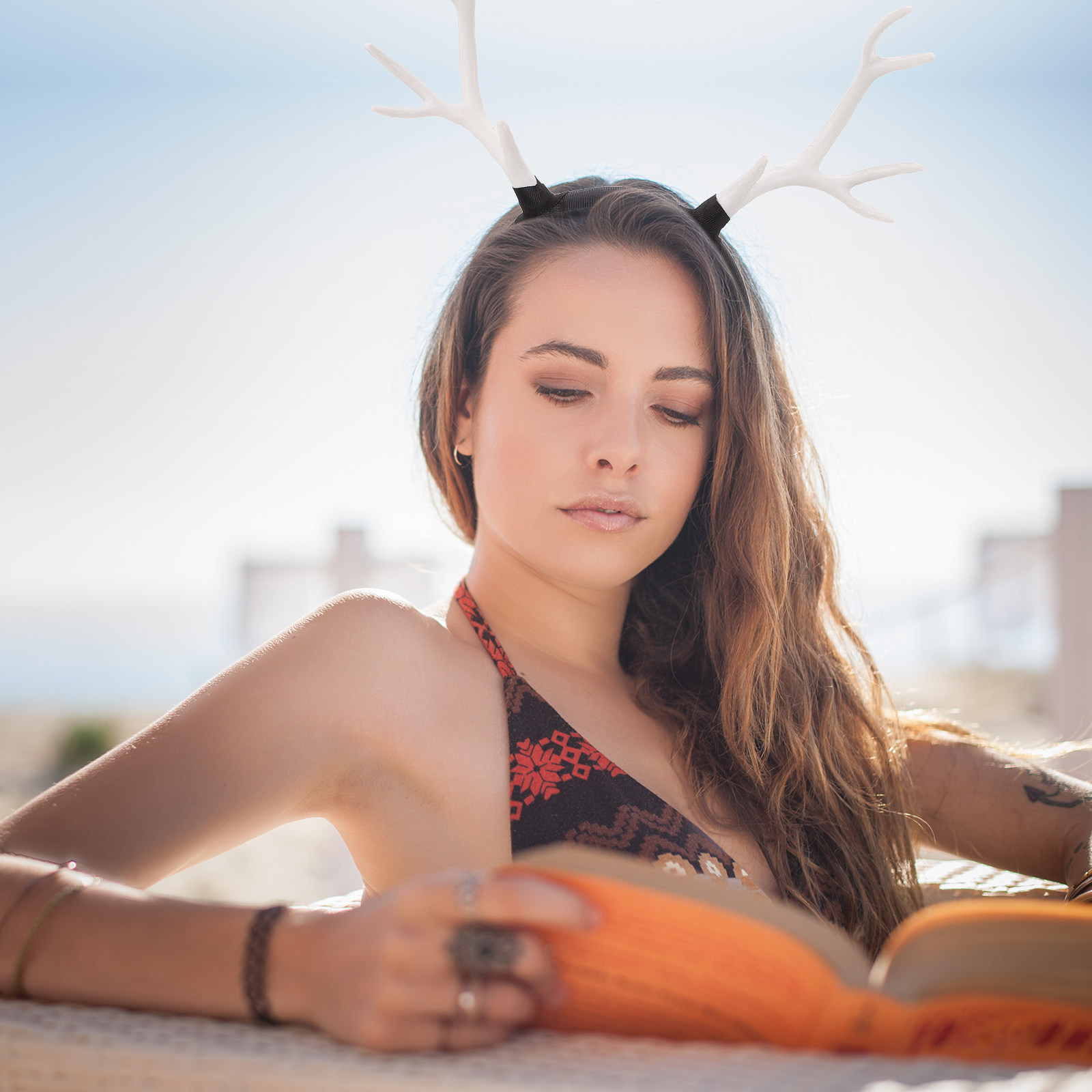 1 Pezzo Cerchietto per Capelli - Reindeer Antlers Headband recensione e prezzo
