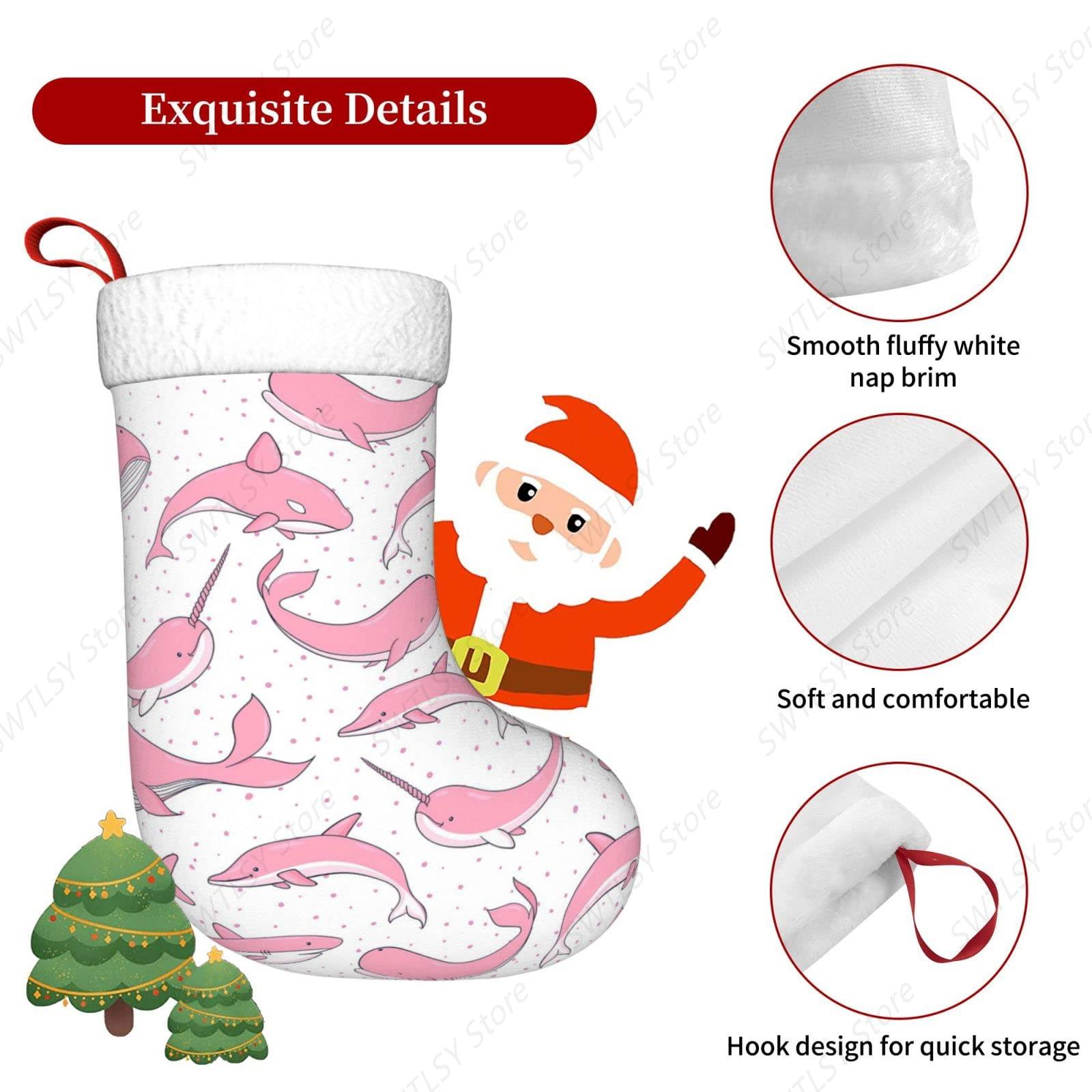 Natale balene rosa Calze natal - Christmas Stocking Hanging recensione e prezzo